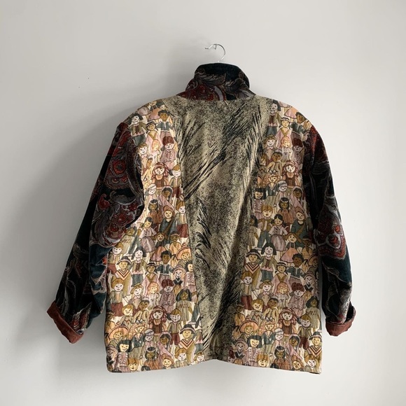 Vintage Village Factory Velour Coat. - Picture 4 of 10